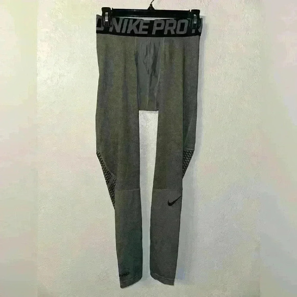 Nike Pro Pants Mens Medium Compression Tights Full Length Stretch - Picture 1 of 3